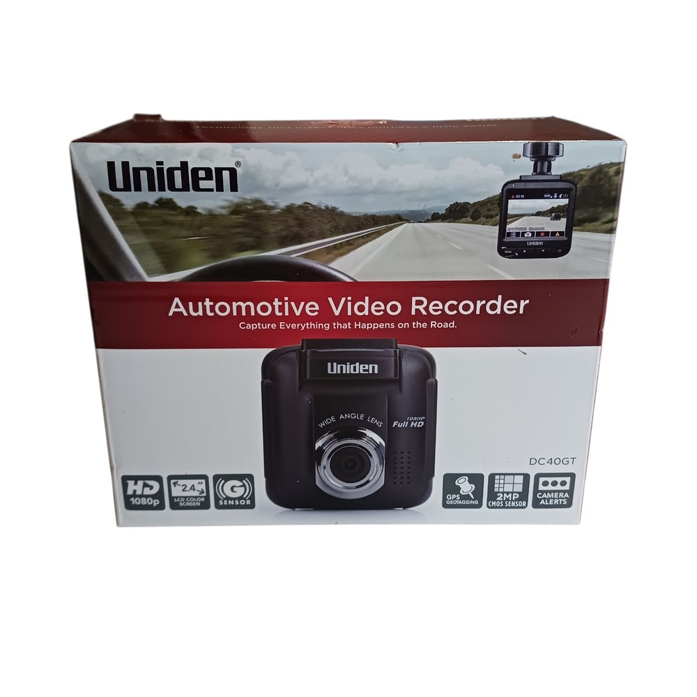 Uniden DC40GT GPS Geo-Tagging Red Light Built-in Microphone Full HD Dash Sealed